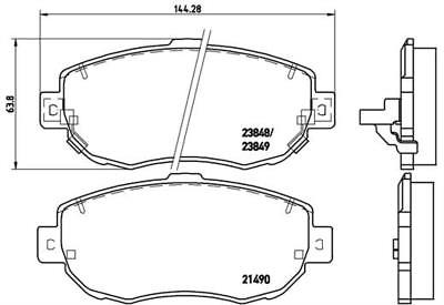 FOR LEXUS IS200 1999 ON ORIGINAL  BREMBO BRAKE PADS  FRONT REAR BRAKE PADS NEW 