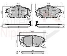 FOR HYUNDAI ix35 KIA CARENS MK3 SPORTAGE 2.0 CRDi OE QUALITY FRONT BRAKE PADS
