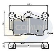 FOR AUDI Q7 PORSCHE CAYENNE VW TOUAREG OE QUALITY REAR BRAKE PADS