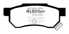 FOR  HONDA INTEGRA 1.8 / ROVER 214 1.4 (1989-1996) EBC REAR BRAKE PADS SET OF 4 