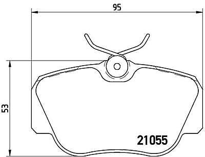 FOR MERCEDES 190 190D 190E 1.8 2.0 2.5 2.6 W201 1983-1993 FRONT BRAKE PAD SET 