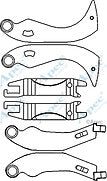 CITROEN SAXO PEUGEOT 106 REAR BRAKE SHOE ADJUSTERS 4 STUD WHEELS
