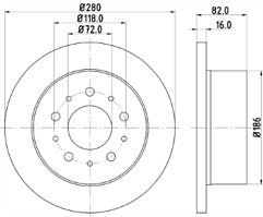 FOR CITROEN RELAY FIAT DUCATO BOXER REAR BRAKE DISCS SOLID MINTEX MDC1650