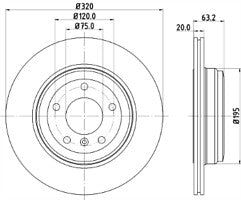 BMW 5 SERIES E60 E61 520D 523 525 525D REAR MINTEX BRAKE DISCS & PADS + WIRE