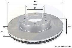 FOR SHOGUN GLS DIAMOND LWB DI-D (MK4 (V98))  FRONT BRAKE DISCS AND PADS