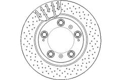 PORSCHE CAYMAN 3.4S 987 REAR PERFORMANCE CROSS DRILLED BRAKE DISCS 299X67MM