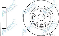 FOR OPEL/VAUXHALL MOKKA MOKKA X 2012> REAR BRAKE DISC SOLID 268MM & PAD SET