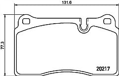 RANGE ROVER SPORT 2.7TDV6 3.6TDV8 4.2 4.4 MINTEX BRAKE PADS FRONT WITH SENSORS