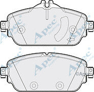 FOR MERCEDES-BENZ AMG GT BRAKE PADS FRONT FULL SET O E  TYPE 