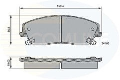 Chrysler 300c  FRONT DISC BRAKE PADS FOR MODELS WITH 320MM DISCS