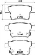 FORD MONDEO MK3 1.8 2.0 16V 2005-07 MINTEX REAR BRAKE DISC PADS