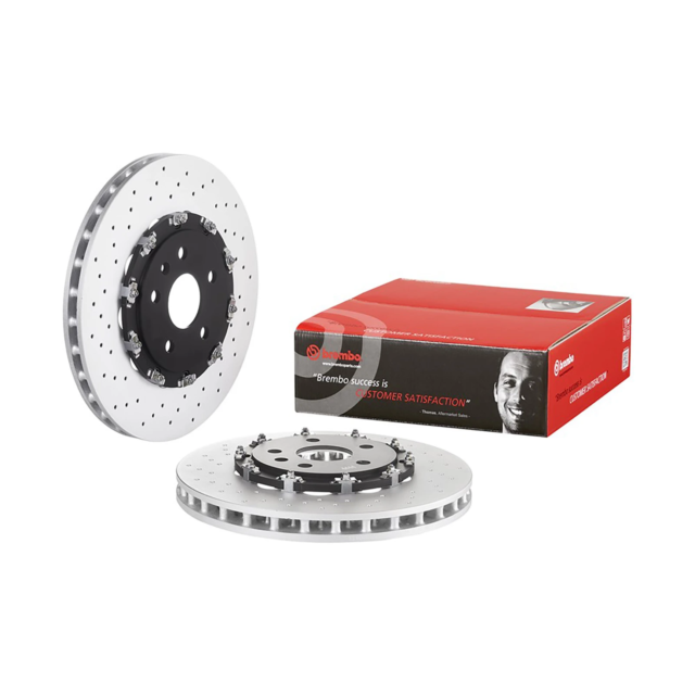 FRONT PERFORMANCE DRILLED 2 PIECE FLOATING BRAKE DISCS FOR INSIGNIA VXR 2.8 13-