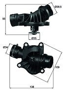FOR BMW E60 E61 520D 525D 530D 535D EGR + COOLANT THERMOSTAT