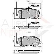 PEUGEOT 807 2.0 2.2 2.0HDI FRONT DISC BRAKE PAD SET