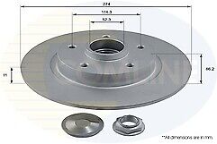 FOR RENAULT GRAND SCENIC REAR BRAKE DISC PADS FITTED WHEEL BEARING