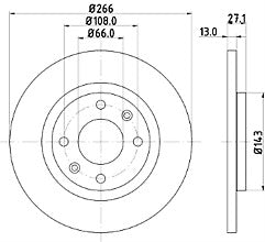 Brake Disc  PADS FITS CITROEN BERLINGO C2 C3 C4 PEUGEOT PARTNER