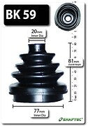 FOR AUDI 80 1.6 B2 (1979-1986) FRONT OUTER CV JOINT BOOT KIT 