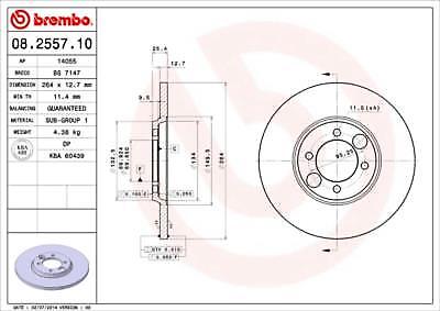 2X BRAKE DISC FOR JAGUAR XJ/Sedan/Convertible XJS XJSC E-TYPE/2+2 XKE Mk/MK 4.2L