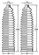 STEERING RACK BOOT GAITORS SET FIT ASTRA H VXR 2.0 TURBO MK5 2004-13