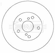 CELICA VVTI 140 DRILLED GROOVED BRAKE DISC ZINC  255MM