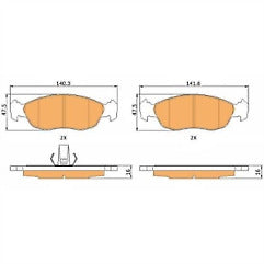 FOR CITROEN SAXO VTR VTS 106 GTI BRAKE PADS BRAKE PADS FRONT & REAR NEW