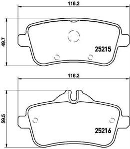 FOR MERCEDES A45 CLA45 GLA45 GLE43 GLE63 AMG REAR BRAKE PADS SET