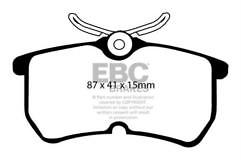 FOR FORD FIESTA 1.6 ST MK 7 B299 (2012-2018) EBC REAR BRAKE PADS SET OF4