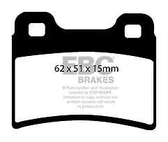 FOR FORD ESCORT MK 6 (1992-1995) / KIA MENTOR (1994-2001) EBC REAR BRAKE PADS 