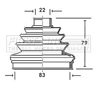  FOR ALFA ROMEO 164 2.0 164 (1988-1998) FRONT OUTER CV JOINT BOOT