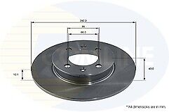 FOR MGF MG TF 115 120 135 160 REAR BRAKE DISCS PAIR 240MM NEW
