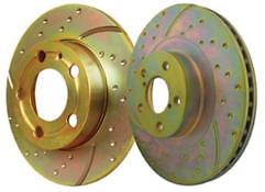 FOR SUBARU 266MM EBC  Slotted And Dimpled Sport Rear Brake Discs - GD730