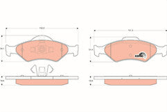 FOR FORD COURIER ESCORT FIESTA KA 1.3 1.4 1.6 FRONT BRAKE PADS GENUINE GIRLING
