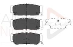 BRAKE PADS SET FITS SSANGYONG REXTON GAB 2.7D REAR 2006 ON 58302-3EU01