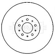 VOLVO S60 S60R V70 V70R 2.5 TURBO DRILLED GROOVED  FRONT BRAKE DISC 330MM VENTED