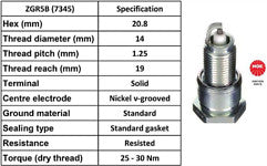 VOLVO 440 460 480   SPARK PLUGS  zgr5b  