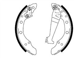 Brake Shoes Set MINTEX fits AUDI A2 8Z0 1.4 1.2D 1.4D 2000-05