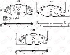 FOR SEAT ATECA LEON SC ST 2012 ON FRONT BRAKE PADS & PAD WEAR SENSOR