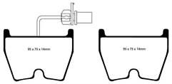 FOR AUDI R8 4.2 42 (2007-2013) VOLKSWAGEN PHAETON EBC FRONT BRAKE PADS SET OF 8