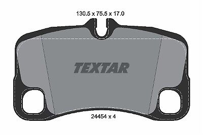 FOR PORSCHE 911 3.6 3.8 2006 on   REAR BRAKE PADS TEXTAR O.E