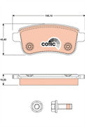 FOR RENAULT CLIO GRAND SCENIC MEGANE 1.4 1.5 1.6 1.9 2.0 DCI REAR BRAKE PADS SET
