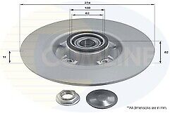FOR RENAULT GRAND SCENIC 04> REAR BRAKE DISCS  ABS ASB