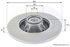 CITROEN C4 GRAND PICASSO REAR BRAKE DISC WHEEL BEARING REAR BRAKE PADS 