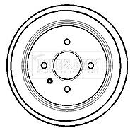 VAUXHALL ASTRA MK4 98-2004 2 REAR BRAKE DRUMS NEW