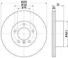  BMW E81 E87 E90 E91 FRONT DISC FRONT BRAKE PADS 292MM DIAMETER 