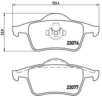 VOLVO S60 S80 V70 XC70 RANGE BREMBO BRAKE PADS SET OF 4 