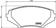 MAZDA RX8 BRAKE PADS FRONT REAR MINTEX BRAKE PADS FULL SET OF 8