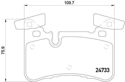 FOR MERCEDES C63 E63 CLS63 AMG REAR NEW BRAKE PADS A0074209320