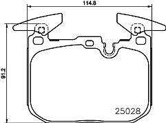 FRONT BRAKE PADS FITTING KIT TO FIT BMW f30 MODELS WITH BLUE M SPORT CALIPERS