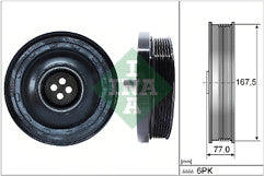 FOR BMW 320D 520D X1 X3 2.0D CRANKSHAFT DAMPER PULLEY 