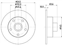 AUDI A4 97-05 MINTEX  REAR BRAKE DISCS & PADS